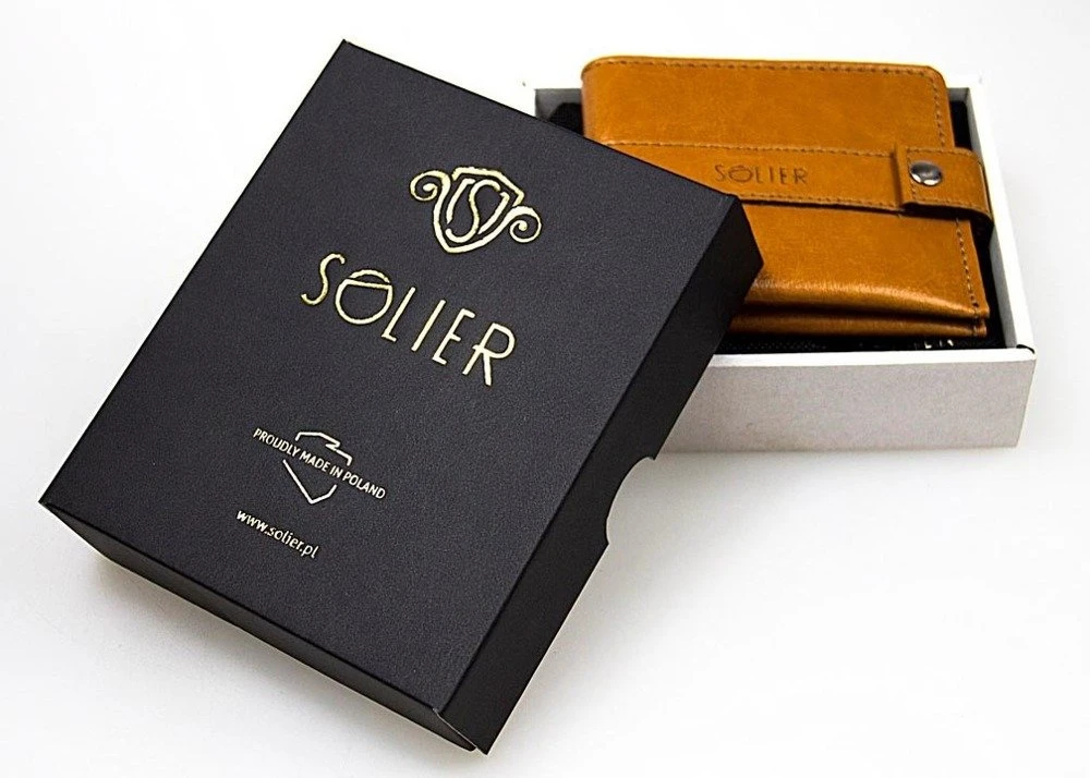 Solier Accessories Piniginė monetoms SOLIER SA10 - Juoda
