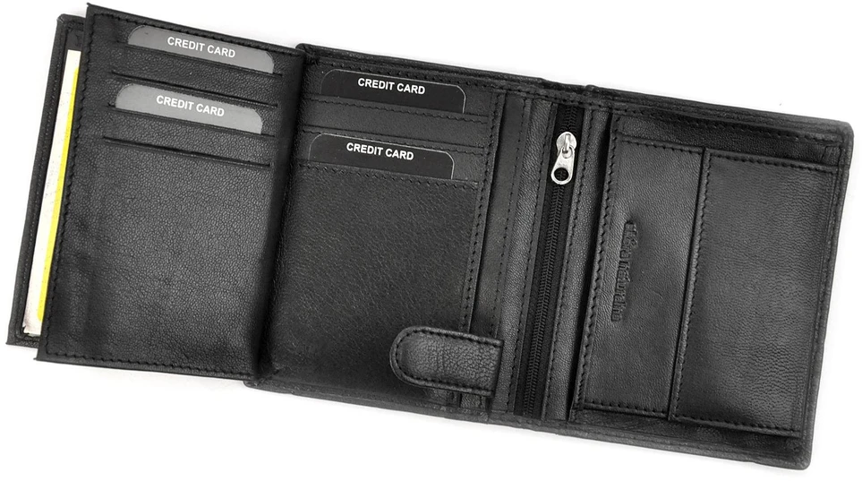 Norwegia, skórzany męski portfel Money Kepper SN5601 RFID