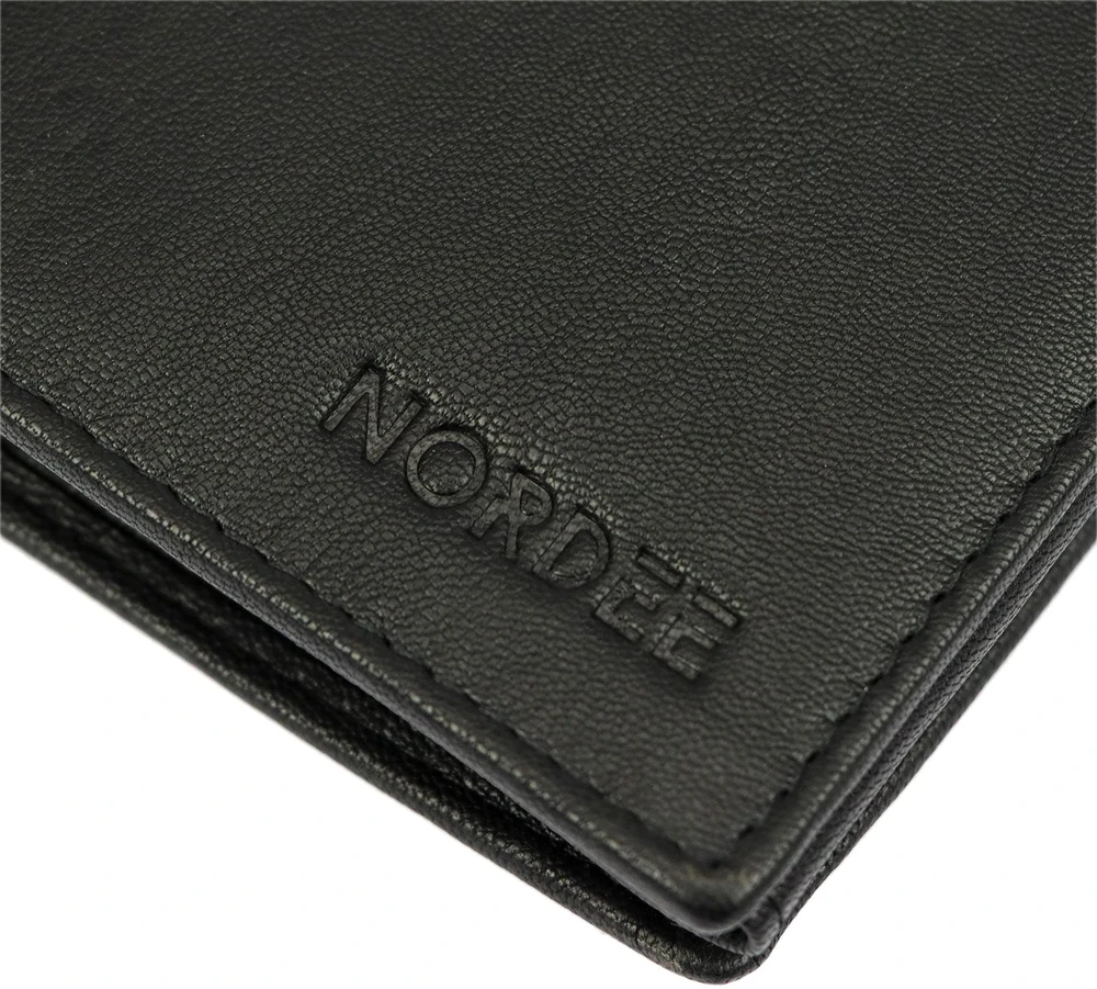 Norwegia, skórzany męski portfel Money Kepper SN5601 RFID