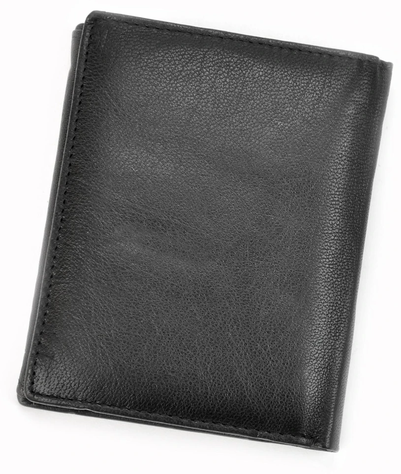 Norwegia, skórzany męski portfel Money Kepper SN5601 RFID