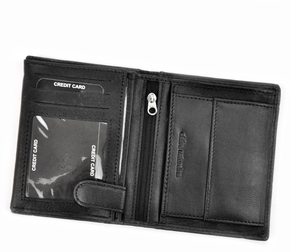 Norwegia, skórzany męski portfel Money Kepper SN5601 RFID