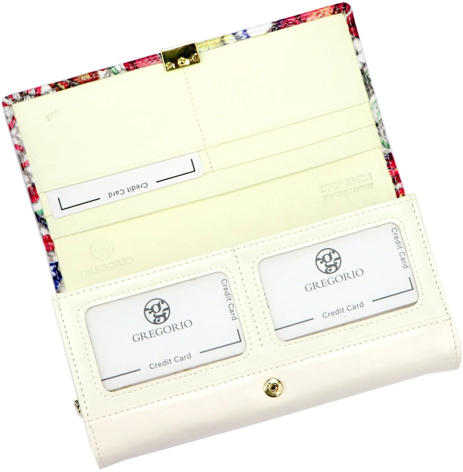 Moteriška odinė piniginė Gregorio KL-122 multicolor