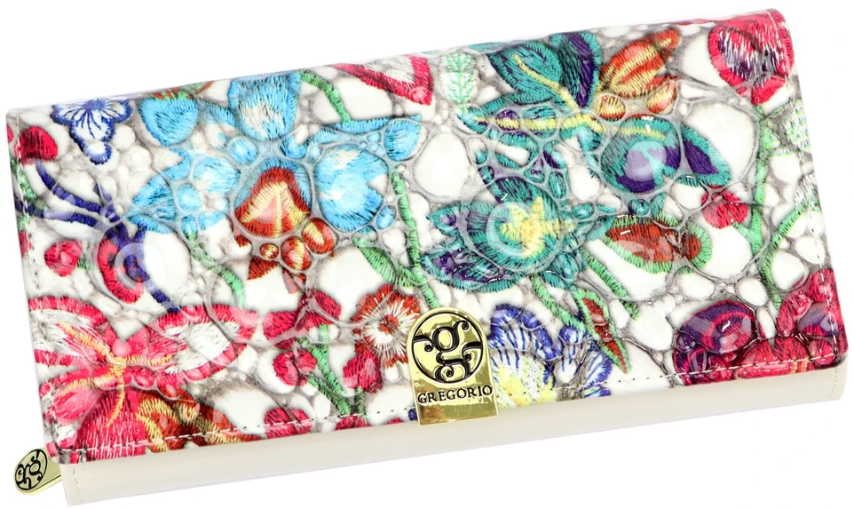 Moteriška odinė piniginė Gregorio KL-122 multicolor