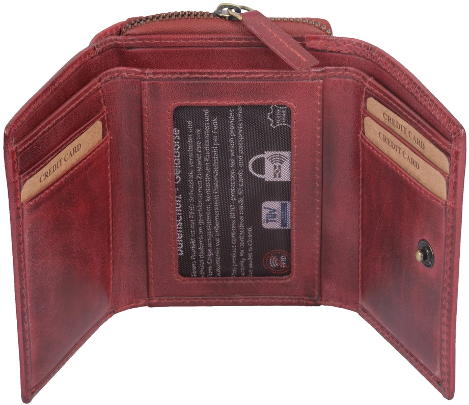Piniginė moterims AVANCO 384-38-03 RFID - Vyšninė