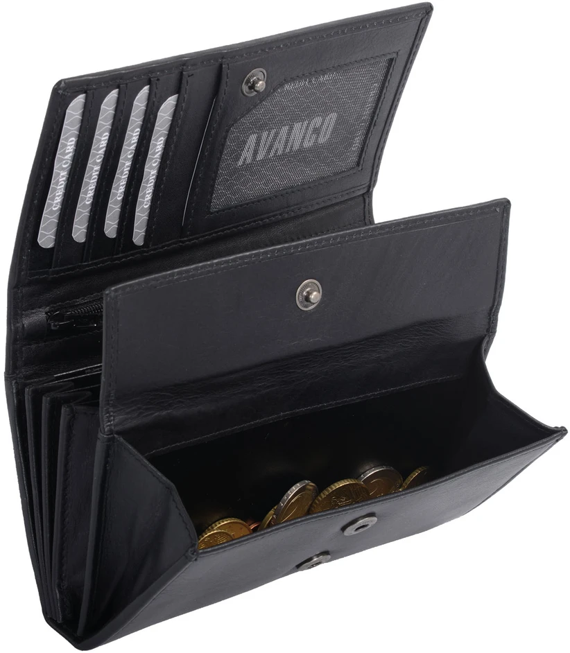 Piniginė moterims BASIC 378-15-01 - Juoda