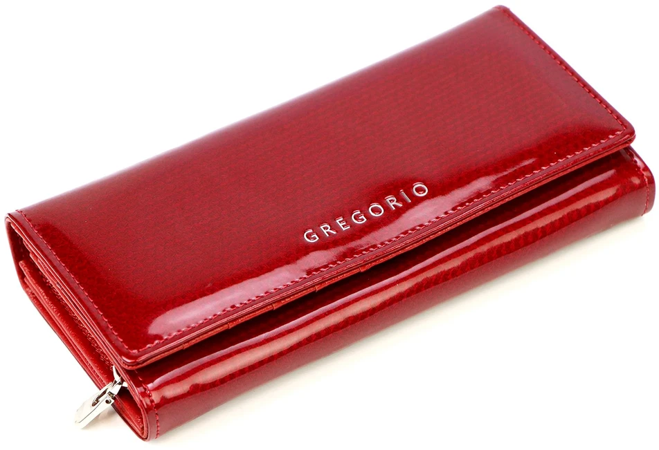 Moteriška lakinė piniginė Gregorio CB-106 raudona