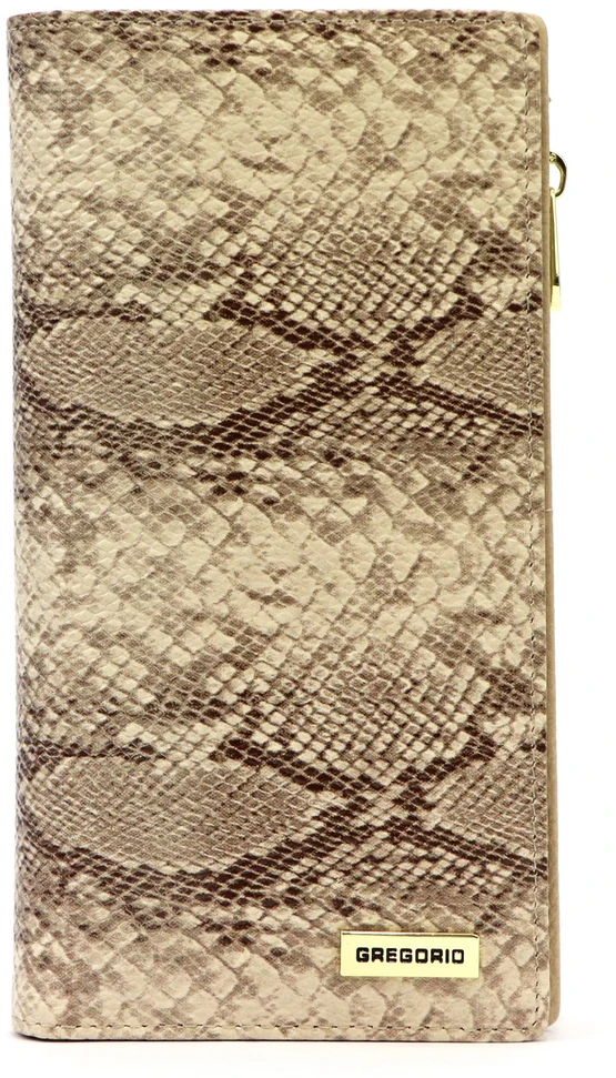 Moteriška odinė piniginė Gregorio SMC-124 smėlio
