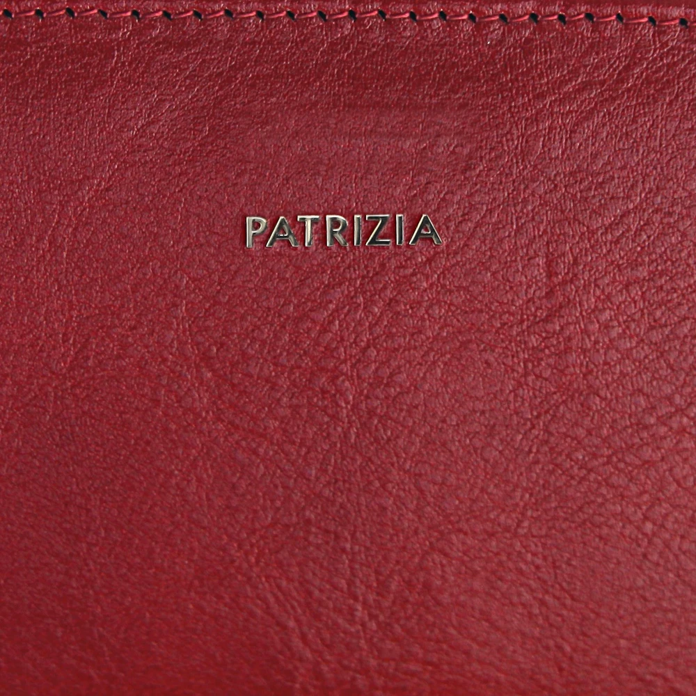 Natūralios odos moteriška piniginė RFID Patrizia IT-123, raudona