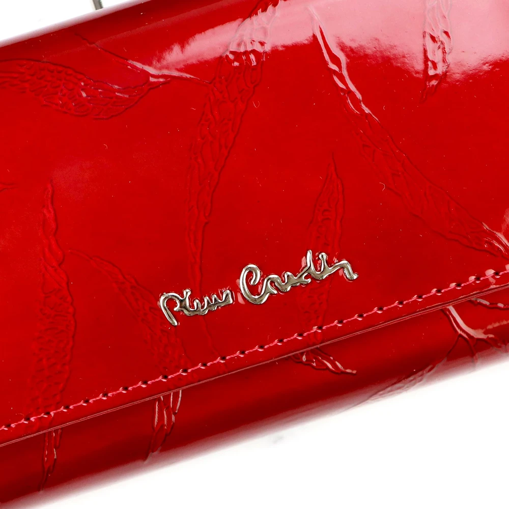 Moteriška odinė piniginė Pierre Cardin 02 LEAF-N 108 raudona