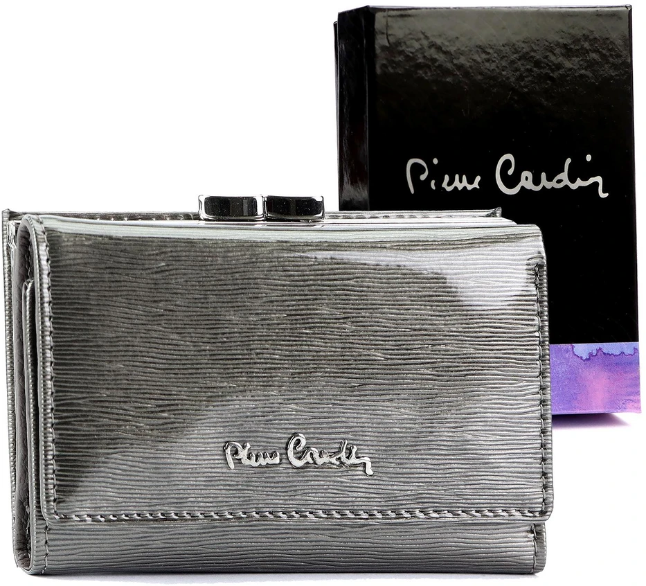 Natūralios odos moteriška piniginė Pierre Cardin 05 LINE 117, juoda