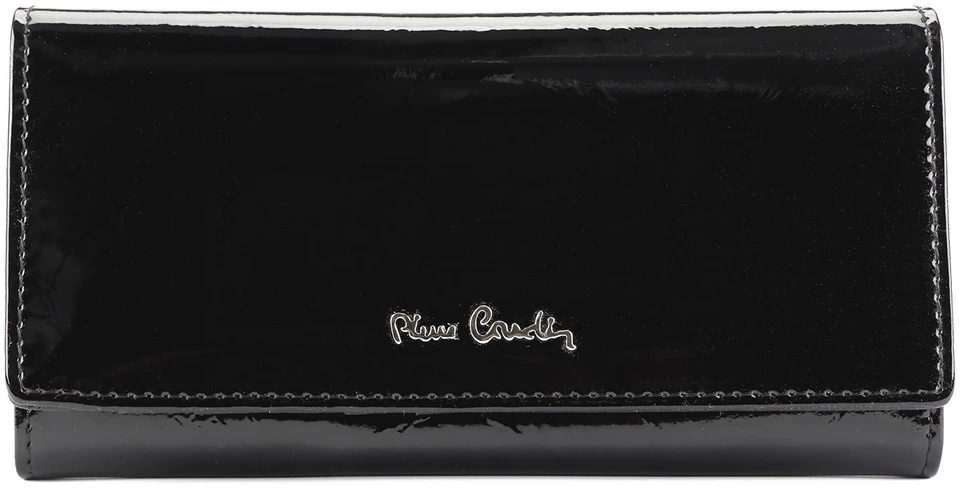 Moteriška odinė piniginė Pierre Cardin 02 LEAF-N 100 juoda
