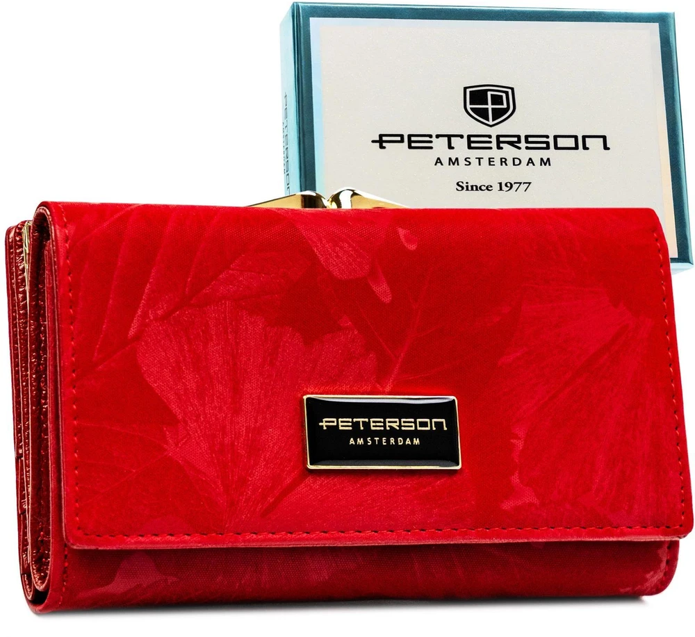Vidutinė piniginė moterims Peterson, juoda 2555