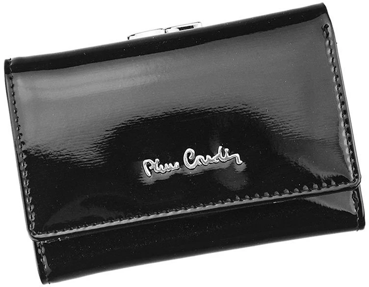 Natūralios odos moteriška piniginė Pierre Cardin 05 LINE 117, juoda