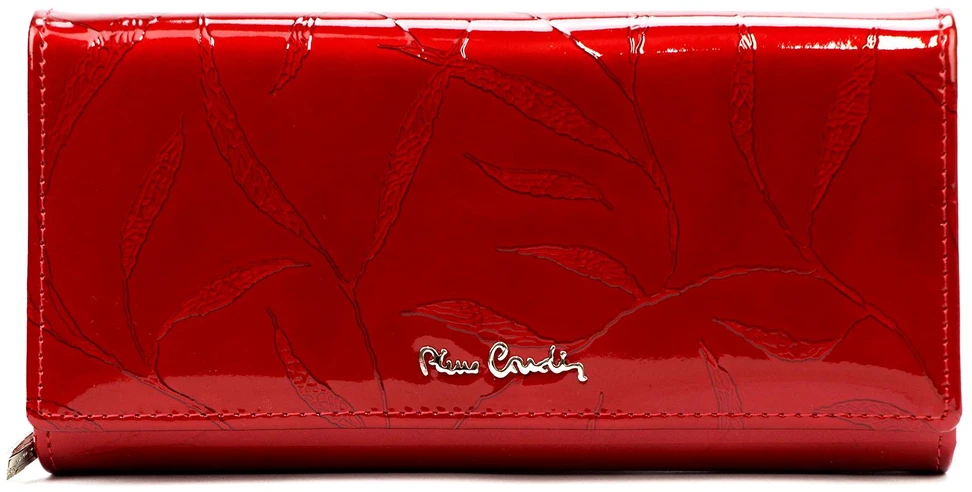 Lakierowany damski portfel su naturalnej skóry Pierre Cardin 02 LEAF 122