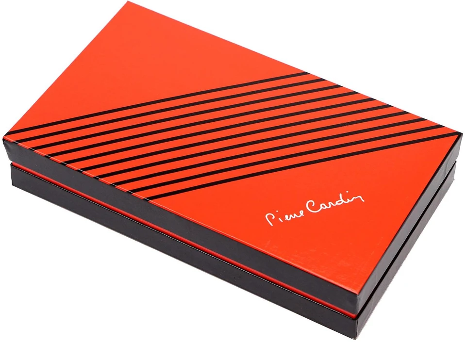 Pierre Cardin Portfel Damski Skórzany Duży RFID Portmonetka na Zamek