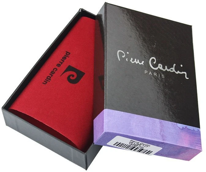 Natūralios odos moteriška piniginė Pierre Cardin 05 LINE 117, juoda