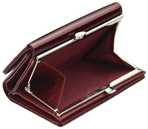 Moteriška piniginė Pierre Cardin LEAF 108, juoda