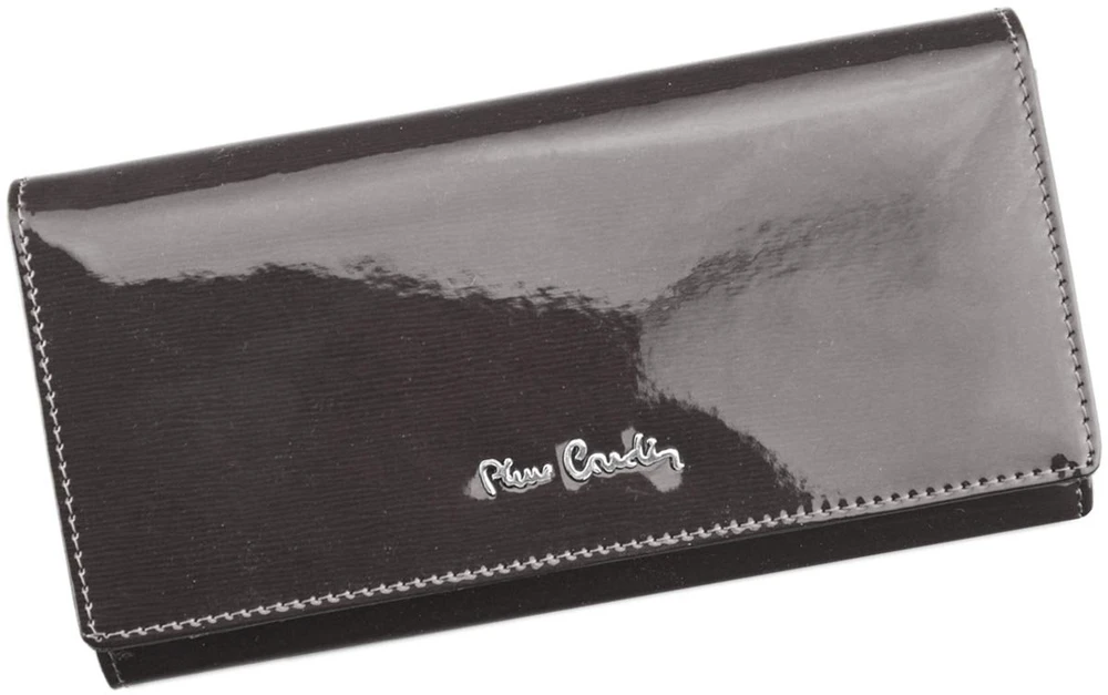 Natūralios odos moteriška piniginė Pierre Cardin 05 LINE 100, juoda