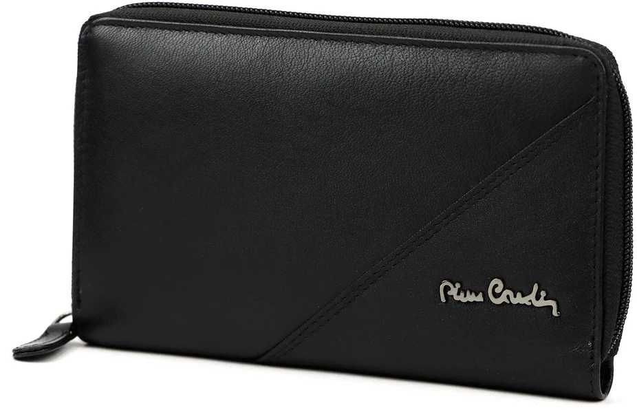 Pierre Cardin Portfel Damski Skórzany Duży RFID Portmonetka na Zamek