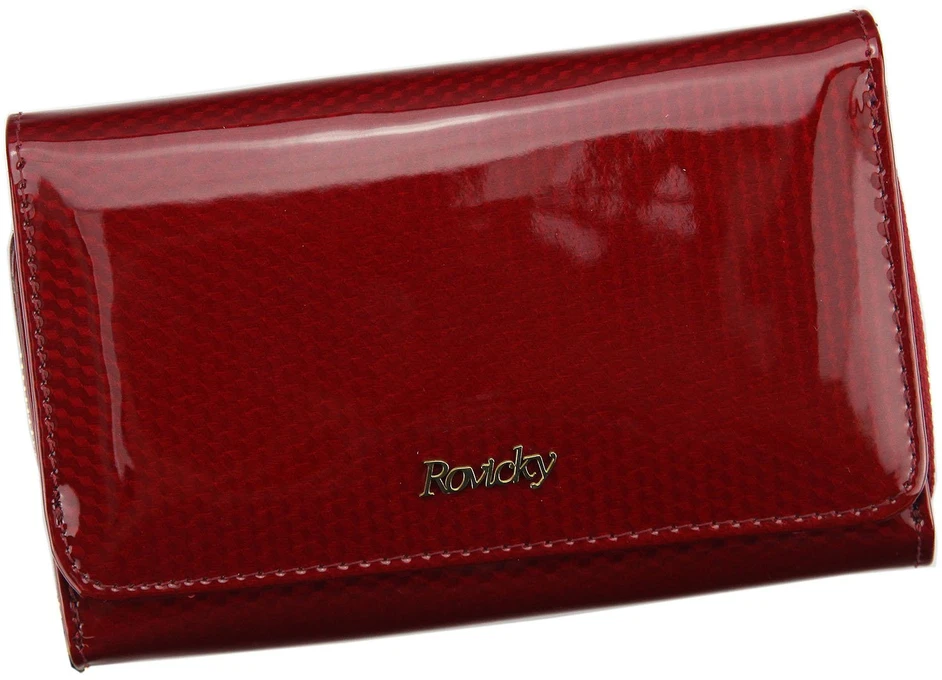 Skórzany damski portfel Rovicky 8806-SBR RFID
