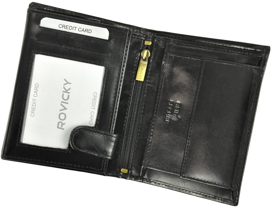 Rovicky N4-RVT RFID odinė vyriška piniginė