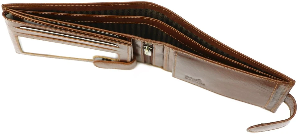 Rovicky Vyriška odinė piniginė su prailginta rankena, natūrali oda, su RFID žyme, elegantiška
