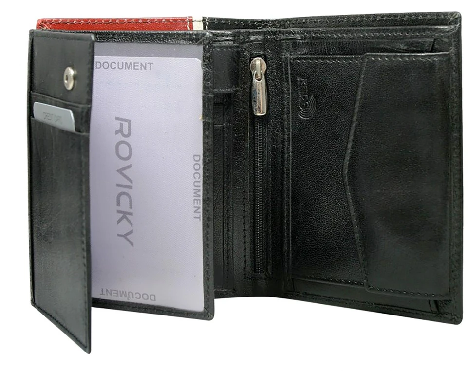 Rovicky 326-RBA-D RFID odinė vyriška piniginė