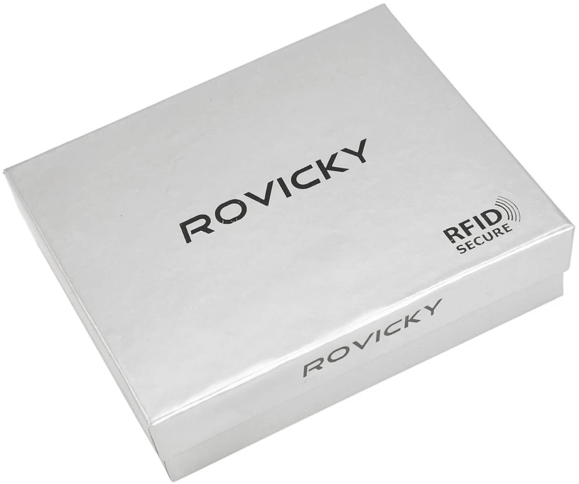 Portfel Skórzany Męski Rozbudowany Skóra Naturalna Rovicky RFID
