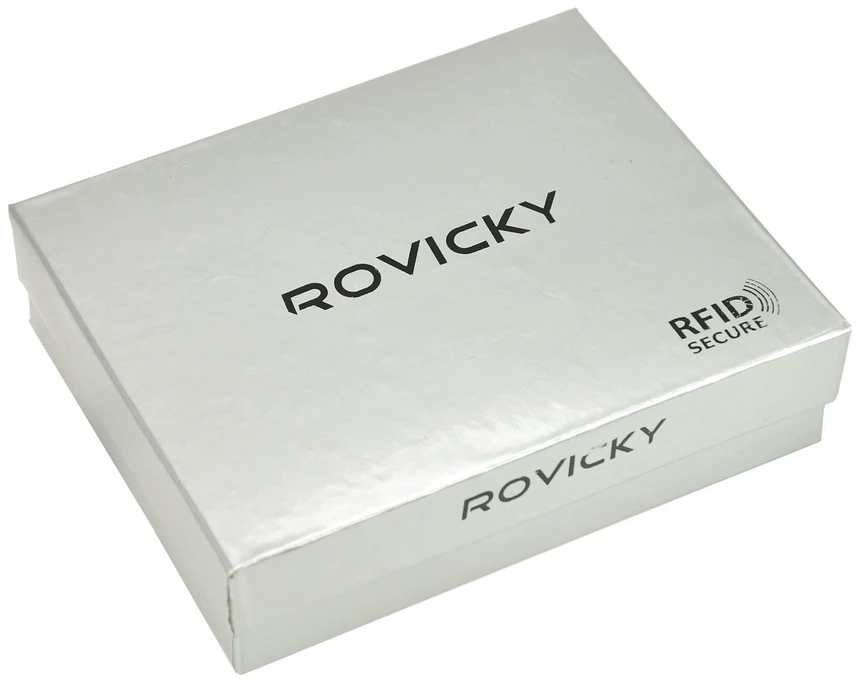 Skórzany męski portfel Rovicky PC-103-BAR RFID