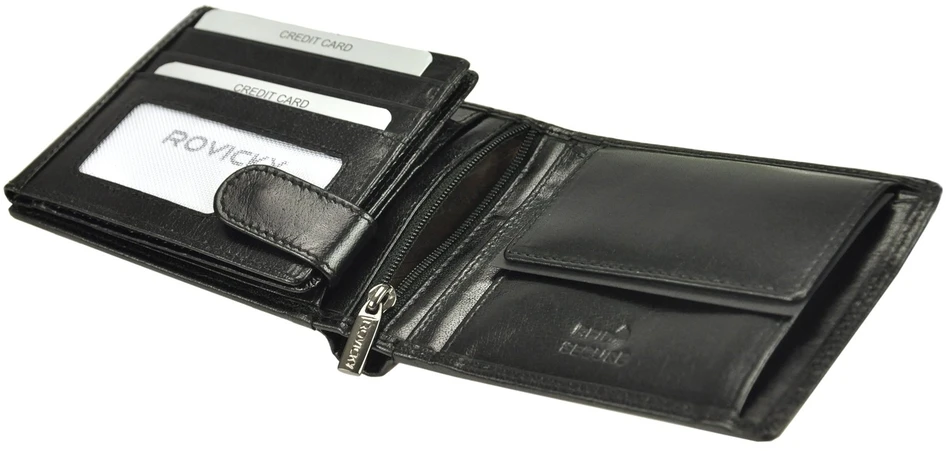 Skórzany męski portfel Rovicky PC-103-BAR RFID