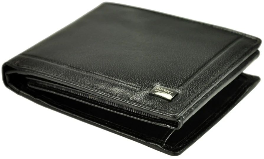 Skórzany męski portfel Rovicky PC-103-BAR RFID