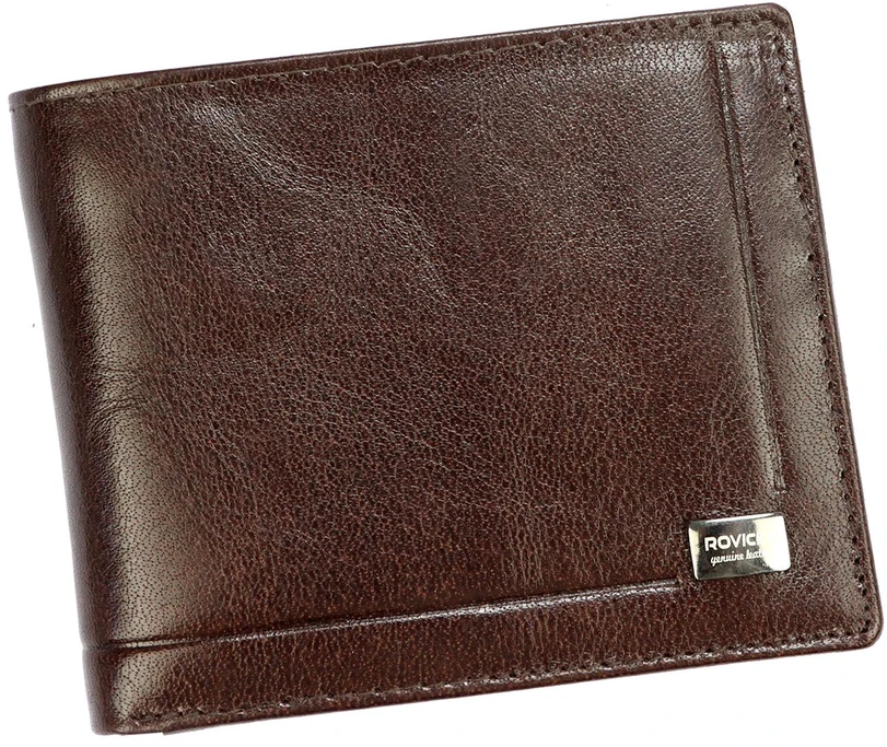 Skórzany męski portfel Rovicky PC-103-BAR RFID