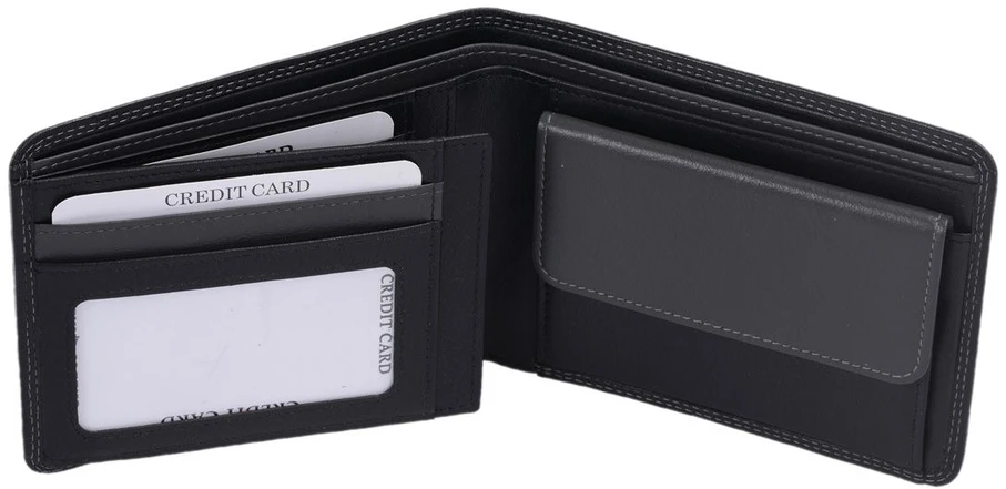 Piniginė vyrams AVANCO juoda/pilka 1137016