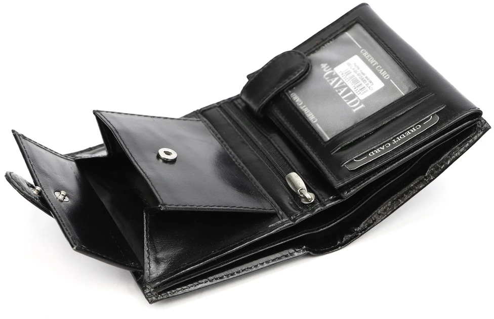 4U Cavaldi Piniginė vyrams Cavaldi 0001L-P-BS RFID