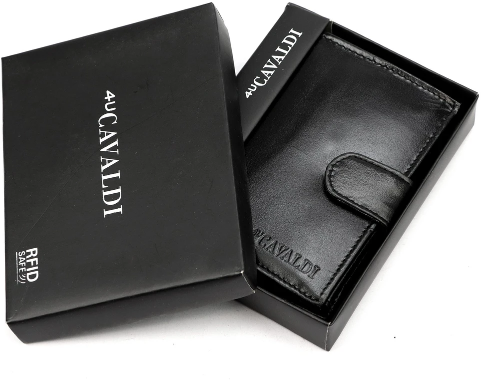 4U Cavaldi Piniginė vyrams Cavaldi 0001L-P-BS RFID
