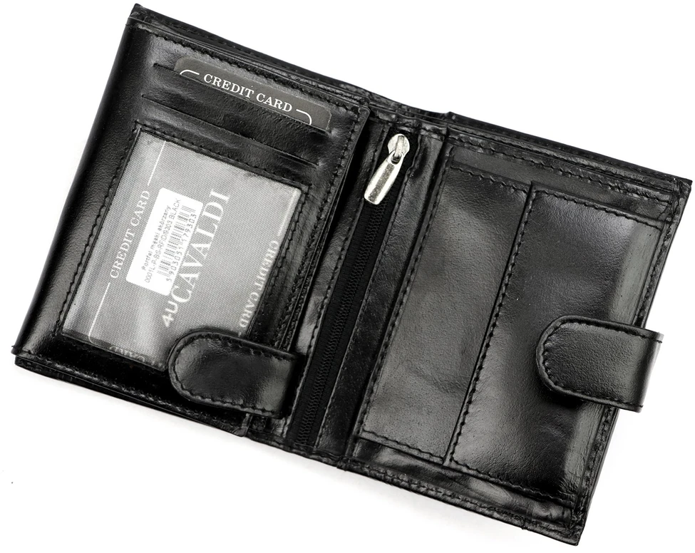 4U Cavaldi Piniginė vyrams Cavaldi 0001L-P-BS RFID