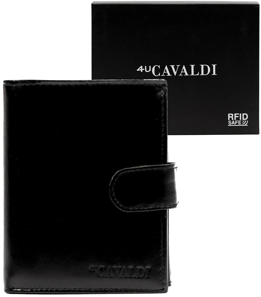 4U Cavaldi Piniginė vyrams Cavaldi 0001L-P-BS RFID