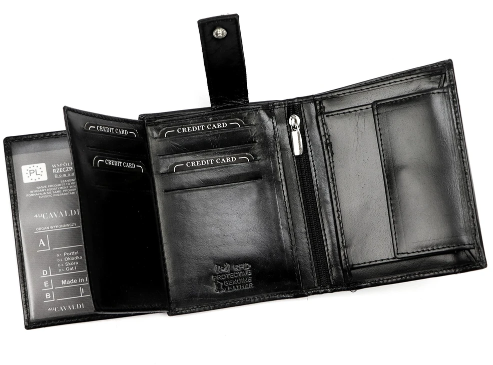 4U Cavaldi Piniginė vyrams Cavaldi 0104-P-BS RFID