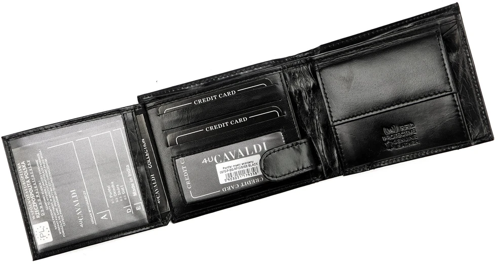 4U Cavaldi Piniginė vyrams Cavaldi 0670-P-BS RFID