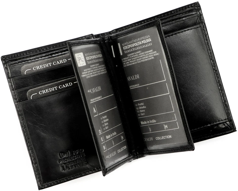 4U Cavaldi Piniginė vyrams Cavaldi 0800-P-BS RFID