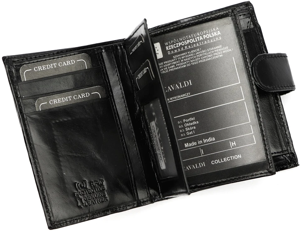 4U Cavaldi Piniginė vyrams Cavaldi 0800L-P-BS RFID