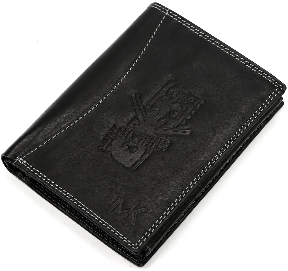 Skórzany męski portfel Money Kepper CDD 5601 REBEL VINTAGE