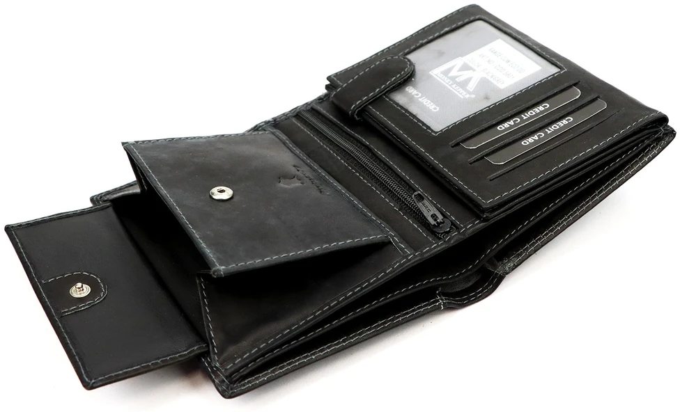 Skórzany męski portfel Money Kepper CDD 5601 REBEL VINTAGE