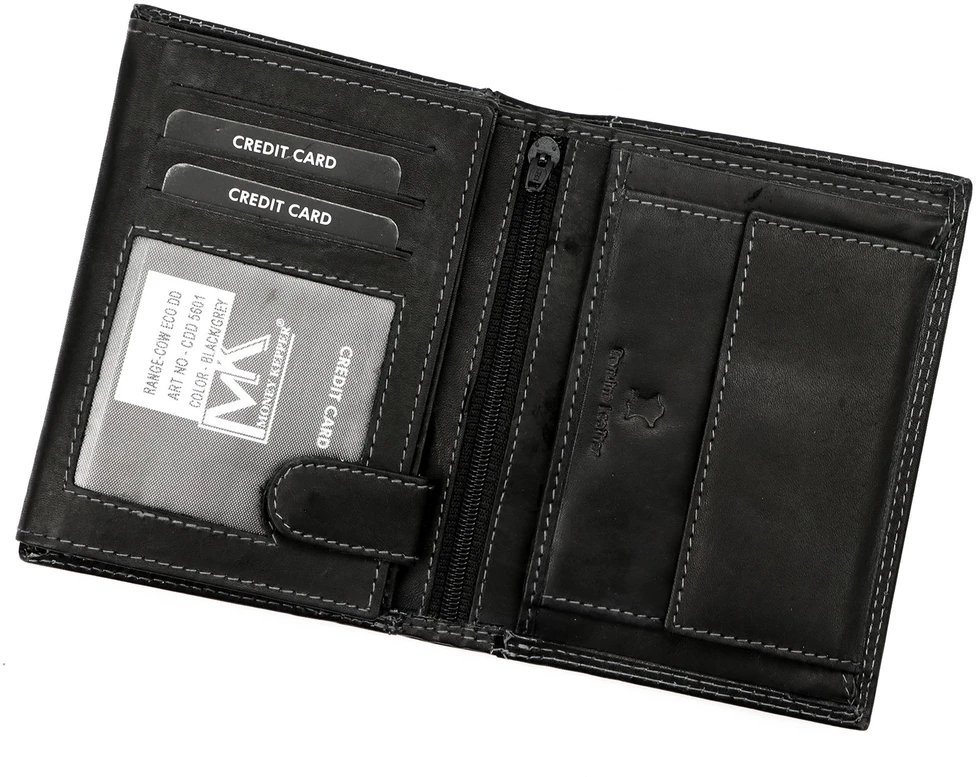 Skórzany męski portfel Money Kepper CDD 5601 REBEL VINTAGE