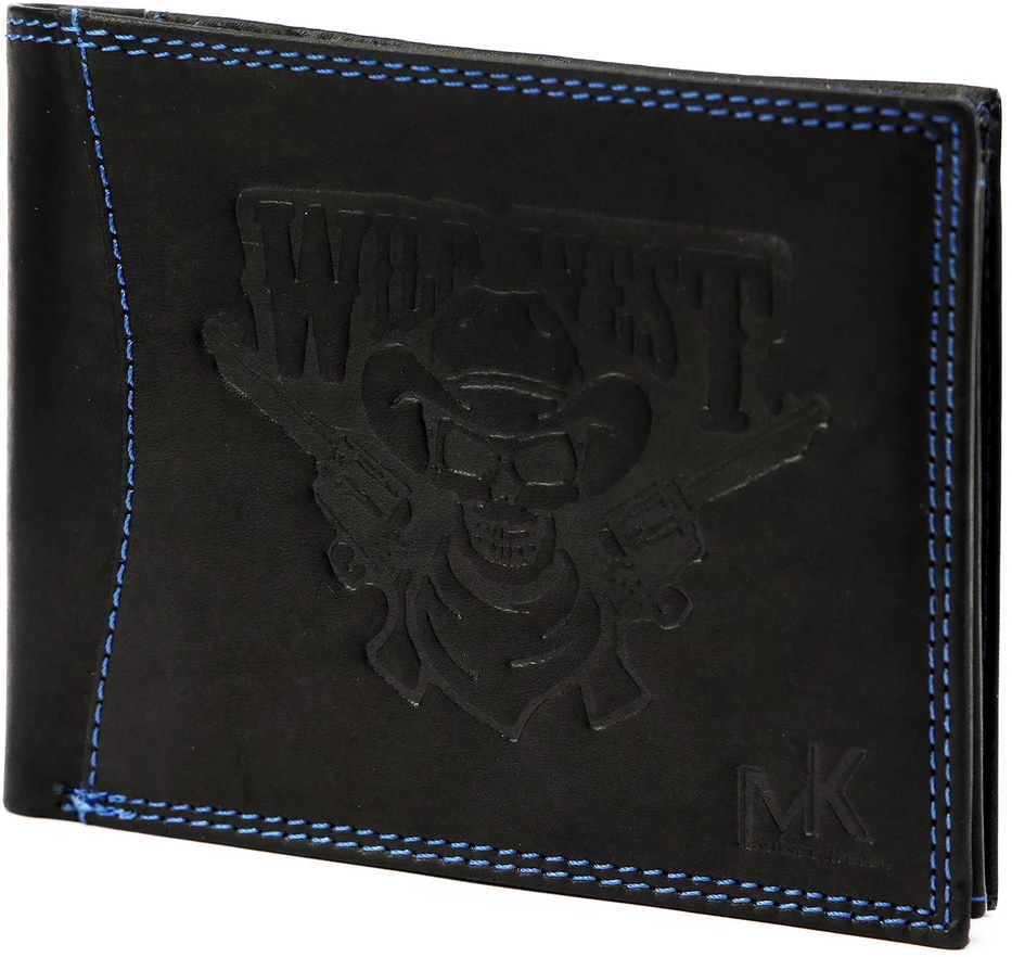 Skórzany męski portfel Money Kepper CDD 5600 WILD WEST