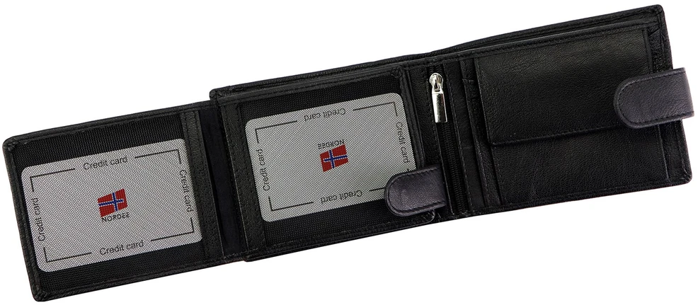 Odinė piniginė Nordee HARE 035L juoda