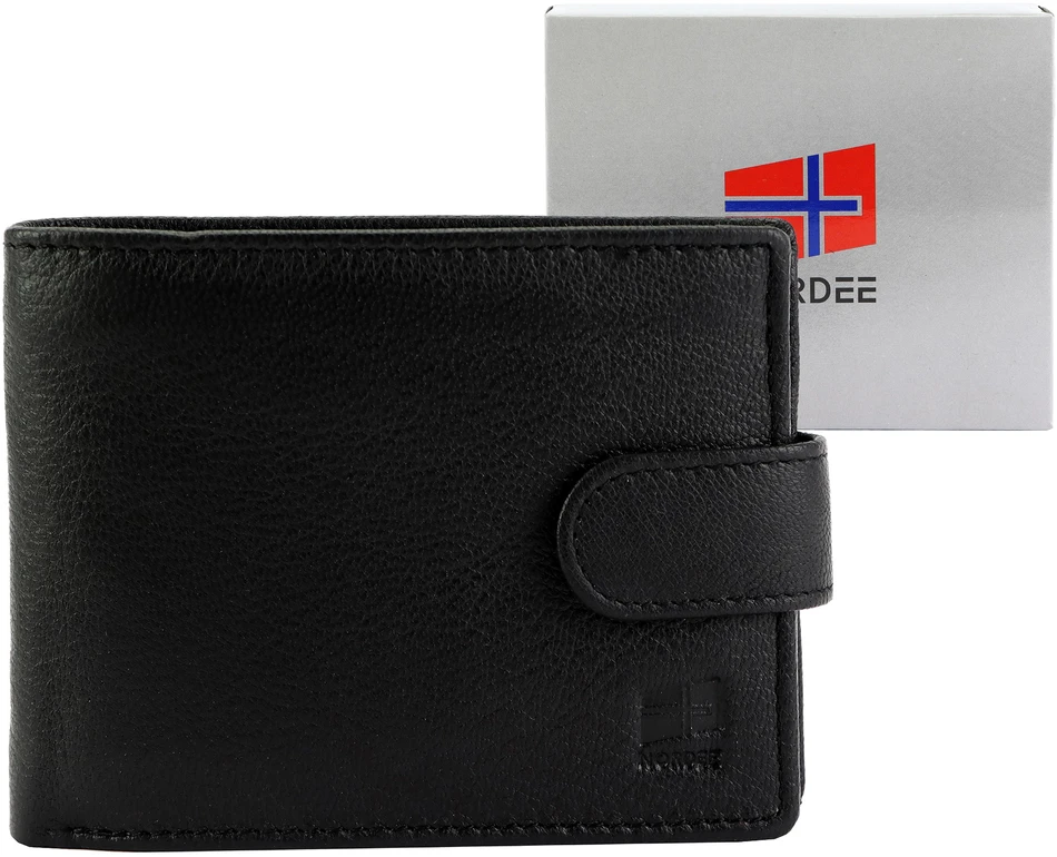 Odinė piniginė Nordee HARE 035L juoda