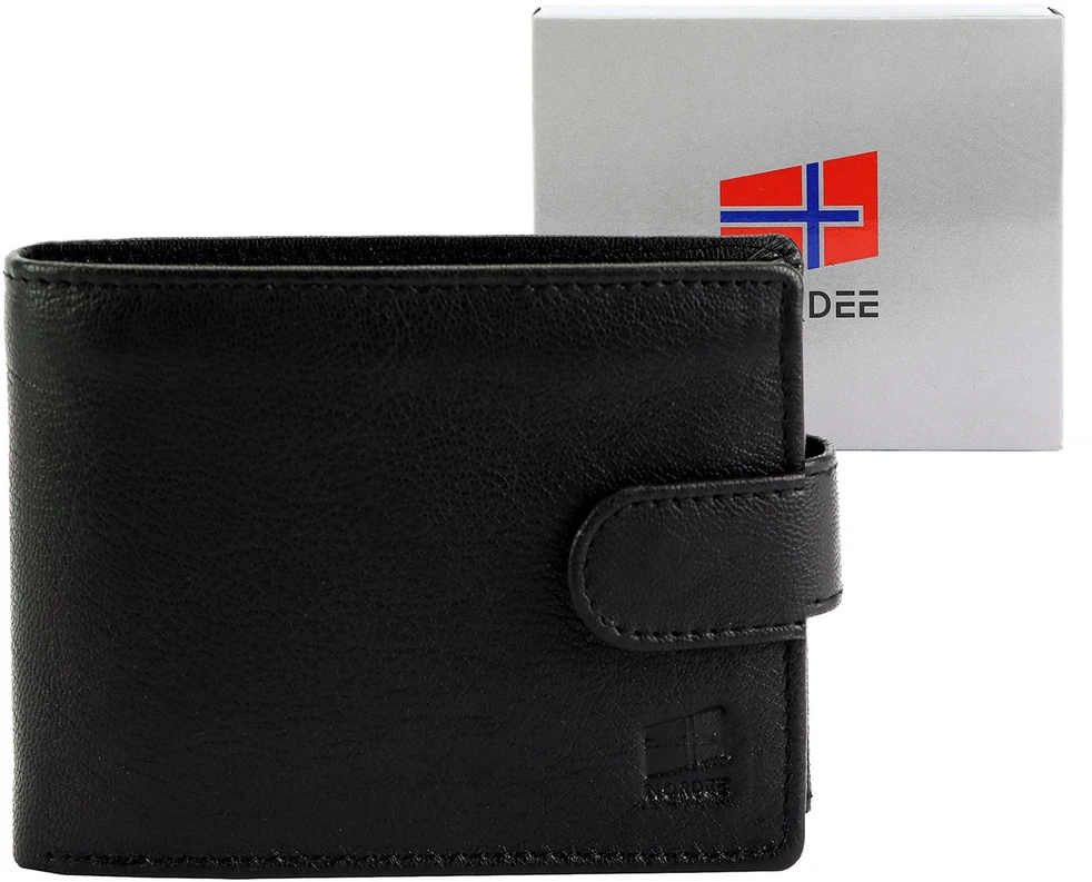 Odinė piniginė Nordee HARE N992L juoda