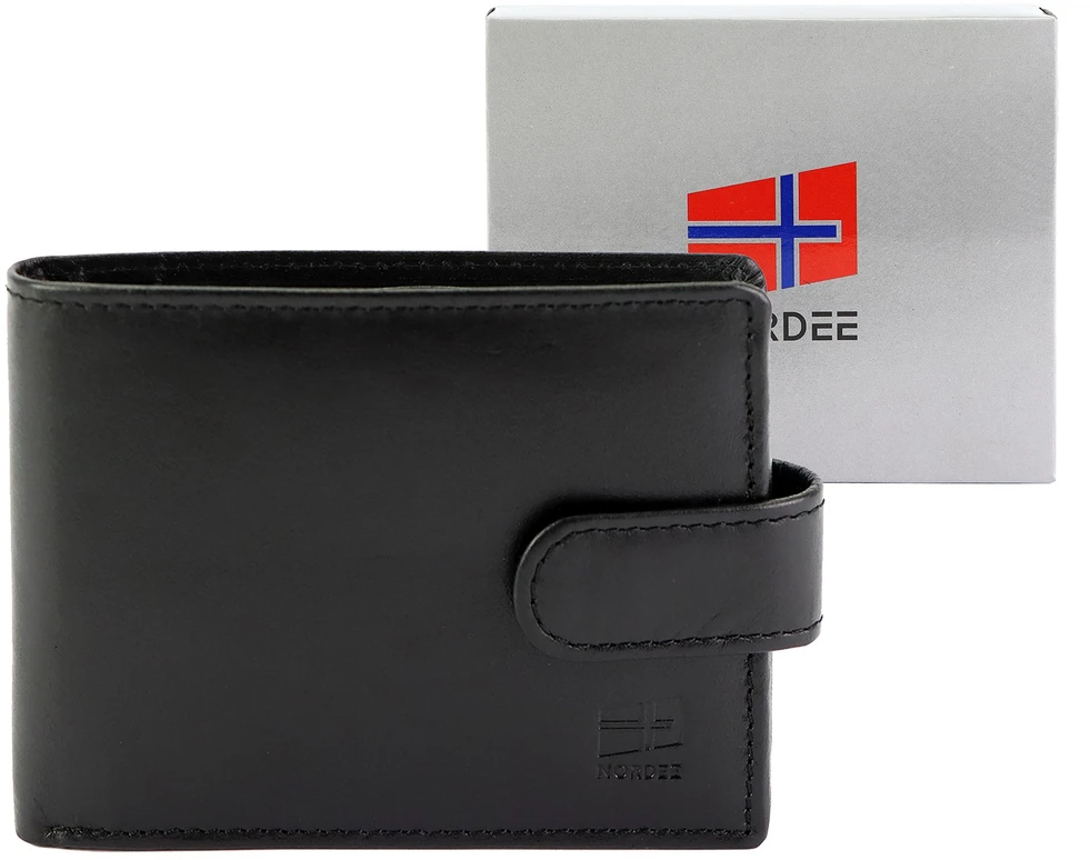 Odinė piniginė Nordee SLANGE 035L juoda
