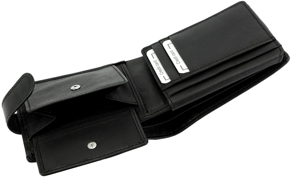 Odinė piniginė Nordee SLANGE 8806A juoda